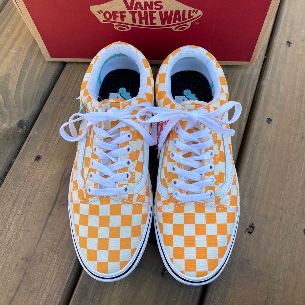 Comfycush Yellow Old Skool Vans Mens 8 - Picture 3 of 8